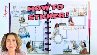 How to use stickers in your planner | Rongrong Cozy Winter