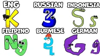 Alphabet lore but it's different Alphabets (ENG RU IND FP BM GER)