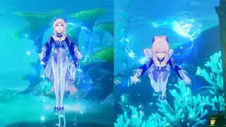 Kokomi Burst Underwater Looks Beautiful
