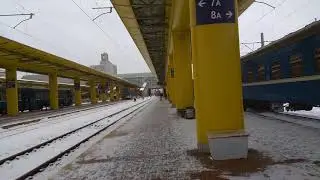 Прибытие поезда из Одессы.
