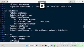 Overview of io streams in the java.io package