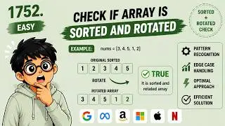 Check if Array Is Sorted and Rotated | LeetCode 1752 | EASY