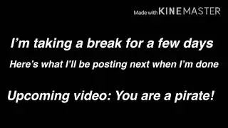 I’m taking a break