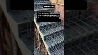 What is the minimum reinforcement % required for a RCC staircase?#shorts #civilengineering #construc