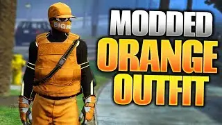 MODDED ORANGE MALE OUTFIT - DIRECTOR MODE + MERGE GLITCH | GTA 5
