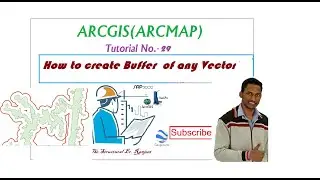 Arcgis Tutorial 29- How to create Buffer of any vector(Polygon/polyline).