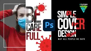 How to Create Simple Cover Design | Adobe Photoshhop CC | Graphic Art Creative Idea