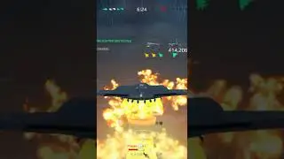 Modern Warships:B21 Raider bomber intense bombing with air raid music