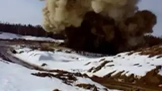 Резка трубопровода взрывом