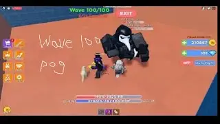 Roblox Kill Monster to Save Princess - Beating wave 100 + Zora Princess Unlocked