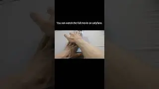 Role play of hands playing with a new box of tissues 