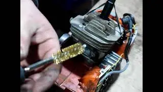 Очистка выхлопного окна цилиндра, быстрый и рабочий метод