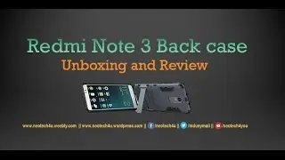 Xiaomi Redmi Note 3 Back Case Cover with stand unbox and review