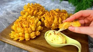 I have never eaten such delicious onions! Recipe for fried onions with cheese sauce!