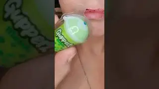 ASMR Satisfying Eating Boba Gummies 🧋#asmr #gummies #youtubechamps