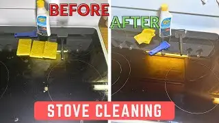 How do you clean your ceramic stove top with Cerama Bryte?