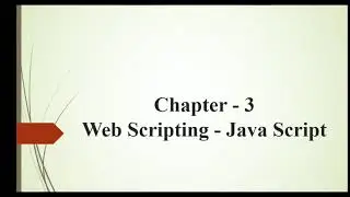 Web Scripting - JavaScript ( Part -1) ...