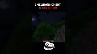💀Смешной момент с скелетом💀 #Shorts #minecraft #майнкрафт #trending #viral #meme #funny #fyp