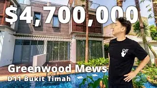 $4.7M Strata Landed House with a lovely view! D11 Bukit Timah | Singapore Home Tour Ep.155
