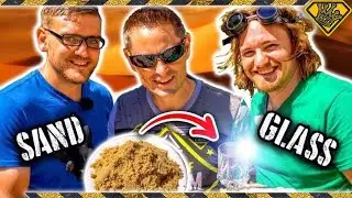How To Turn SAND Into GLASS! Melting Sand Into Glass? TKOR Shows You How To Make Glass!