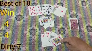 How to play Dirty 7 Cards Game | Best of 10 | Part 9 | Parwaz Pro