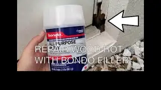 Repair Rotting Exterior Door Jamb with Bondo Filler - DIY Wood Water Damage Fix