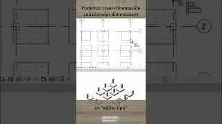 Cómo colocar cimentación en Revit #revit #reels #arquitectura #estructuras #cimentaciones