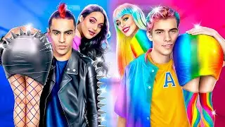 Хорошая vs плохая пара! Забавные моменты в школе!