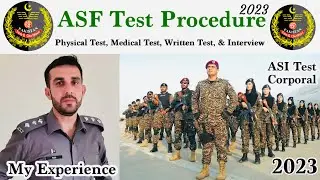 ASF Test Procedure 2023 | Asf Test Preparation 2023 | ASF Physical Test , Written Test , Interview