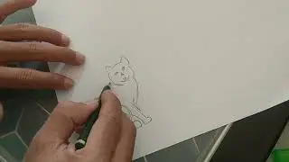Menggambar Kucing Dari Angka 2