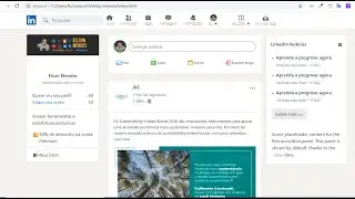 Recriando a interface do Linkedin