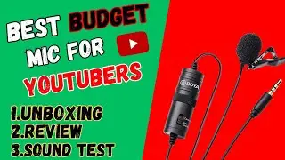 Best Mic For Youtube Videos | Boya By M1 Mic Review In Hindi