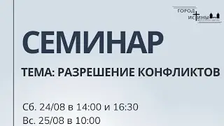 Руди Дюк - Семинар "Разрешение конфликтов" ч-1 24.08.2024