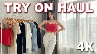 4K Micro Bikini Try -On Haul Transparent |Transparent Lingerie & See-through style