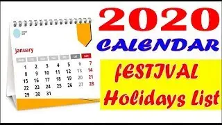 2020 calendar with holidays