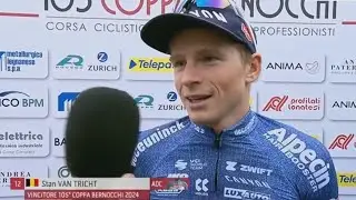 Stan Van Tricht - Interview at the Finish - Coppa Bernocchi 2024
