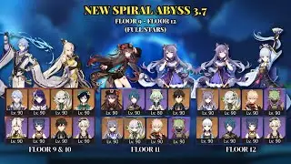 NEW SPIRAL ABYSS 3.7 IS INSANE | Floor 9 - Floor 12 (FULL STARS) - Genshin Impact