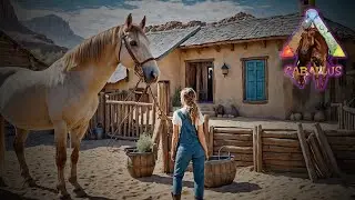 Ark survival evolved Новое выживание на карте Caballus Первые животные и стартовый домик #1
