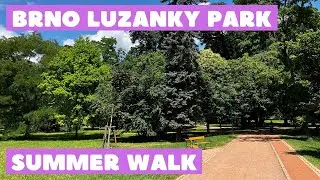 [4K] 🇨🇿 #Brno, Czech Republic | Lužánky Park 🌳 Summer Walk ☀️ Sunny Day (June 2023)