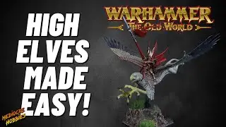 Old World Diaries: High Elves! High Elf lord on Griffon 