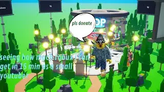 how much rbx can i make in 15 min as a small yt in ROBLOX pls donate
