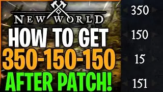 New World - How To Get (350/150/150) Attribute Split AFTER PATCH! (New World Season 3 Bow Build)