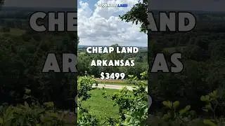 Cheap lot in Arkansas for $3,499 #foryou #realestate #land #property #shorts #fyp #viralvideo