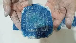 BLUE ALERT💙💙Again beautiful ocean blue themed gym chalk crushing ASMR