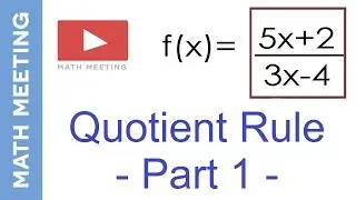 Quotient rule - Derivatives Calculus
