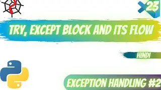 Exception Handling In Python | try, except Blocks | Flow Control [Hindi]