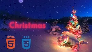 Christmas home page | Snow fall Animation | HTML & CSS