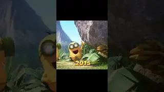 Evolution of Minions💛 (2015 VS 2022) #shorts #evolution #minions #viral