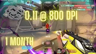 0.11 @ 800 dpi for 1 month (very low sens)