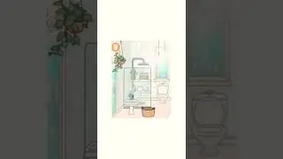 Toca aesthetic bathroom idea#sssquad#gameplay #trending#tocaboca#toca #tocalifeworld #trendingshorts
